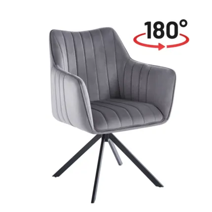 Krzesło velvet K10-FX (szare)