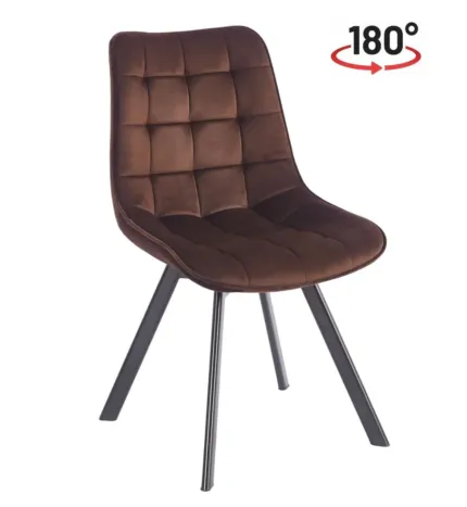 Krzesło velvet - Riviera 28 brązowe KO265-FX