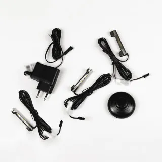 Zestaw LED 3pkt. białe zimne Inox
