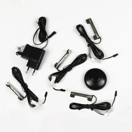 Zestaw LED 4pkt. białe zimne Inox